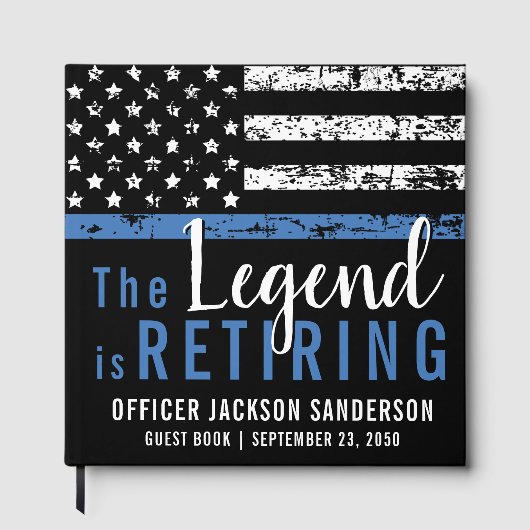 Rechtshandhaving Politie Departement Pensioen Part Gastenboek (Voorkant)