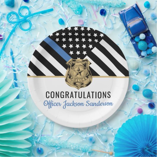 Rechtshandhaving Politie Departement Pensioen Part Papieren Bordje (Feest)