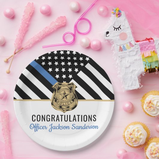 Rechtshandhaving Politie Departement Pensioen Part Papieren Bordje (Feest)