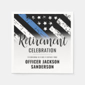 Rechtshandhaving Politie Departement Pensioen Part Servet (Voorkant)