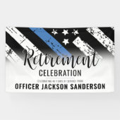 Rechtshandhaving Politie Departement Pensioen Part Spandoek (Horizontaal)