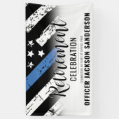 Rechtshandhaving Politie Departement Pensioen Part Spandoek (Verticaal)