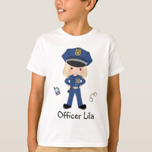 Rechtshandhaving van gepersonaliseerde meisjespoli t-shirt