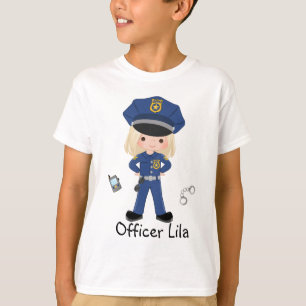 Rechtshandhaving van gepersonaliseerde meisjespoli t-shirt