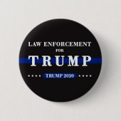 Rechtshandhaving voor Trump 2020 Ronde Button 5,7 Cm (Voorkant)