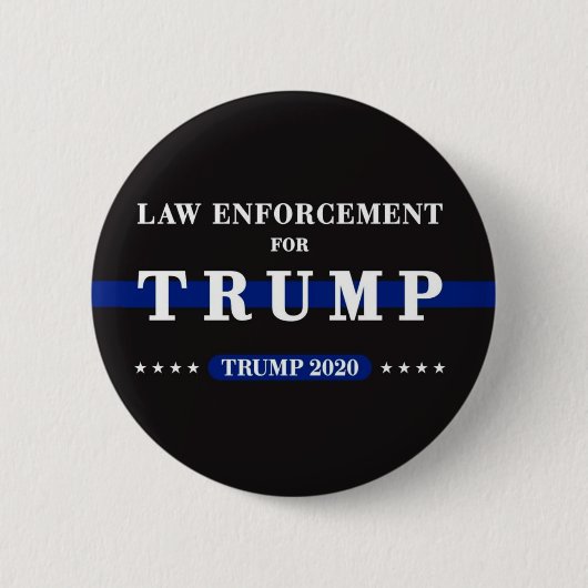 Rechtshandhaving voor Trump 2020 Ronde Button 5,7 Cm (Voorkant)