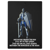 Rechtshandhavingsklembord Klembord (Achterkant)