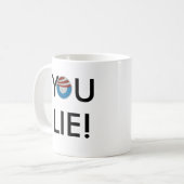 Rechtshandig, jij Lie! Mok (Voorkant links)
