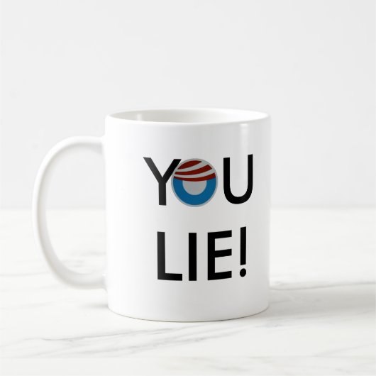 Rechtshandig, jij Lie! Mok (Links)