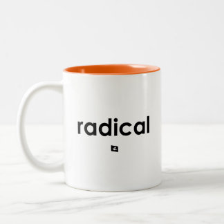 Rechtshandige Radicale Slogan Mok