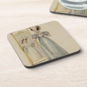 Rechtsjurk, mode bord van Ackermann's Reposi Bier Onderzetter (Linkerzijde)