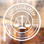 Rechtskantoor en juridische diensten Aangepaste be Raamsticker (Vel 2)