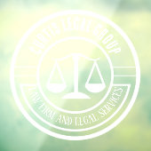 Rechtskantoor en juridische diensten Aangepaste be Raamsticker (Vel 3)