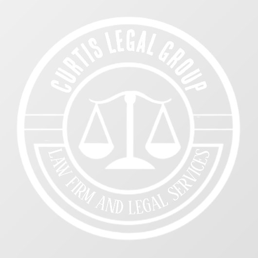 Rechtskantoor en juridische diensten Aangepaste be Raamsticker (Vel)