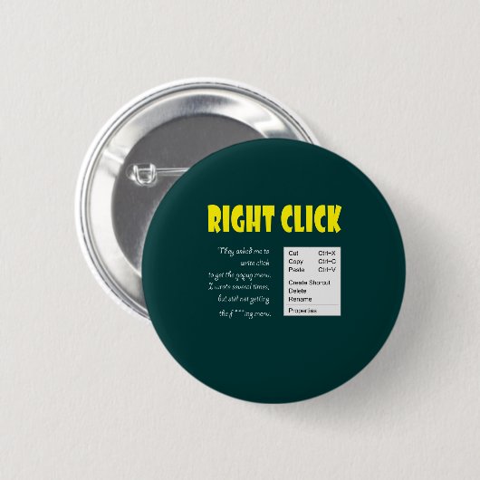 Rechtsklik Ronde Button 5,7 Cm (Voorkant /achterkant)