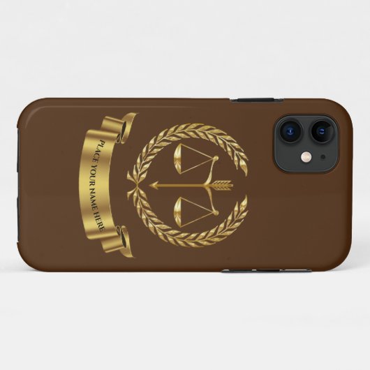 Rechtskundige gepersonaliseerde Case-Mate iPhone h Case (Achterkant (horizontaal))