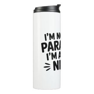 Rechtskundige Ninja Parajuriste Thermische Tumbler Thermosbeker