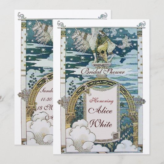 RECHTSMAATREGEL VAN DE UNICORN VRIJGEZELLENFEEST P KAART (Voorkant / Achterkant)