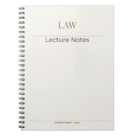Rechtsnotitieboek – Minimale Academische Editie Notitieboek
