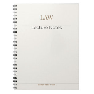 Rechtsnotitieboek – Minimale Academische Editie Notitieboek