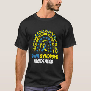 Rechtsonder Perfect Rainbow T21 Down Syndrome Awar T-shirt