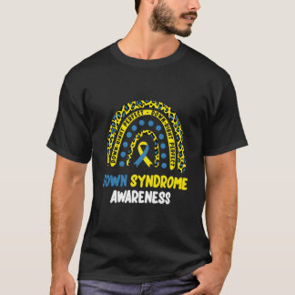 Rechtsonder Perfecte Regenboog T21 Downsyndroom Be T-shirt