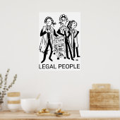 Rechtspersonen Poster (Keuken)