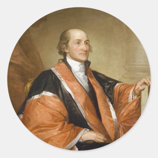 Rechtspleging van het Amerikaanse Hooggerechtshof  Ronde Sticker (Voorkant)