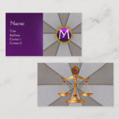 RECHTSSCHEMA'S, RECHTSPERSONEN, ATTORNEY MONOGRAM  VISITEKAARTJE (Voorkant / Achterkant)