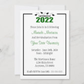 Rechtsschool 2022 Afstuderen Invite (Groene Petten Kaart (Voorkant)
