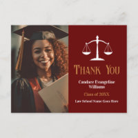 Rechtsschool afstudeerfoto Bedankt