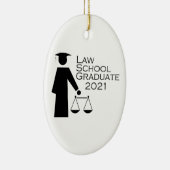 Rechtsschool Afstuderen 2021 Keramisch Ornament (Rechts)