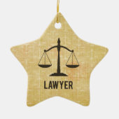 Rechtsschool Afstuderen Congrats Scale of Justice Keramisch Ornament (Voorkant)