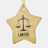 Rechtsschool Afstuderen Congrats Scale of Justice Keramisch Ornament (Links)