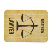 Rechtsschool Afstuderen Congrats Scale of Justice Magneet (Horizontaal)