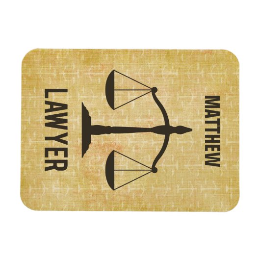 Rechtsschool Afstuderen Congrats Scale of Justice Magneet (Horizontaal)