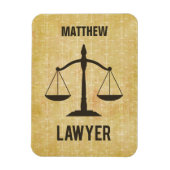 Rechtsschool Afstuderen Congrats Scale of Justice Magneet (Verticaal)