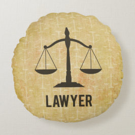 Rechtsschool Afstuderen Congrats Scale of Justice Rond Kussen