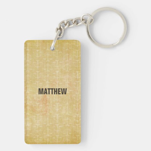 Rechtsschool Afstuderen Congrats Scale of Justice Sleutelhanger (achterkant)