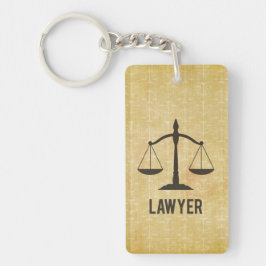 Rechtsschool Afstuderen Congrats Scale of Justice Sleutelhanger