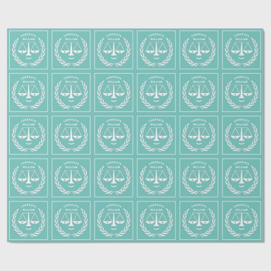 Rechtsschool Afstuderen Gift Cadeaupapier (Vlak)