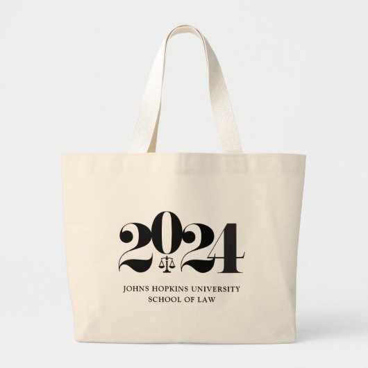 Rechtsschool Afstuderen Gift Grote Tote Bag (Voorkant)