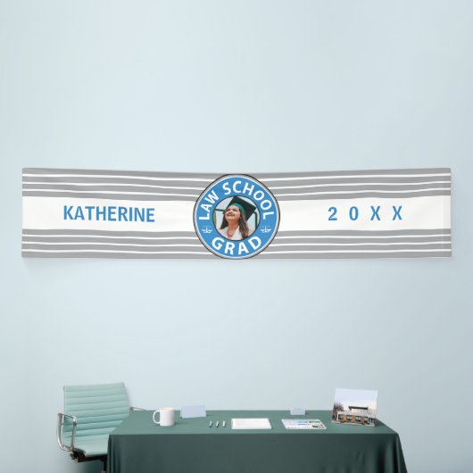 Rechtsschool - Afstuderen - Persoonlijke foto Spandoek (Beurs)