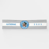 Rechtsschool - Afstuderen - Persoonlijke foto Spandoek (Horizontaal)