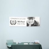 Rechtsschool Afstuderen Schalen van Justitie Spandoek (Beurs)