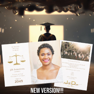 Rechtsschool Juris Doctor Foto JD LLD Afstuderen Kaart