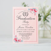 Rechtsschool Modern Gradun Party met bloemen Kaart (Staand voorkant)