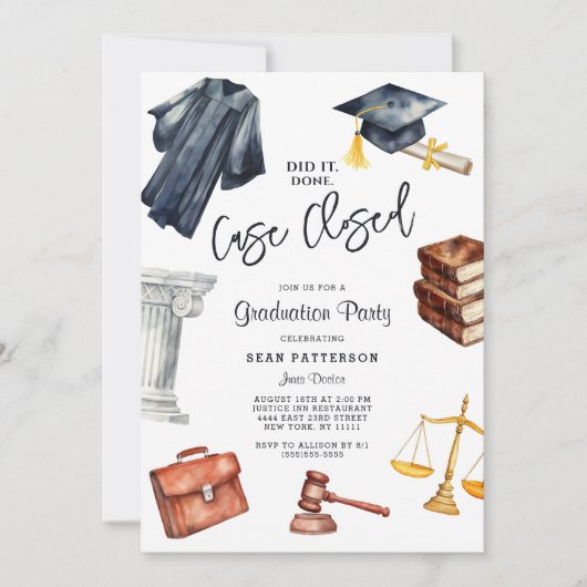 Rechtsschoolverlaters Kaart (Voorkant)