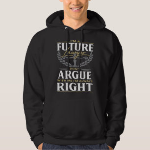 Rechtsstudent een toekomstige advocaat of jurist hoodie