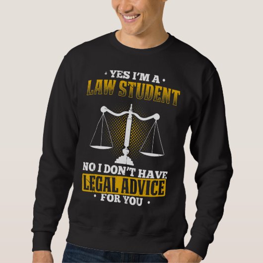 Rechtsstudent Rechtstudent Aankomend Advocaat Trui (Voorkant)